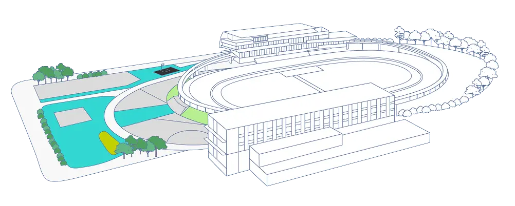 アーバンサイクルスポーツパーク エリア図